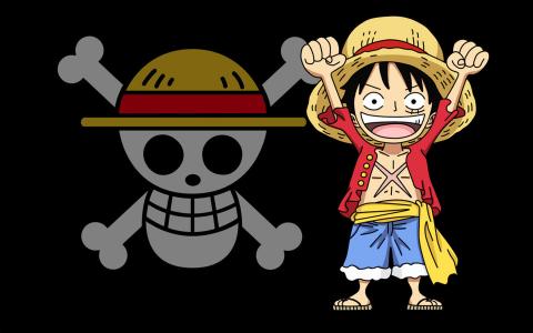 《海贼王》黑白手绘高清手机壁纸第4张