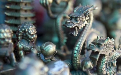 唯美中国风中国龙图片桌面壁纸第6张
