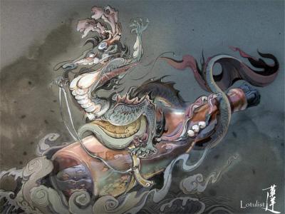 唯美中国风中国龙图片桌面壁纸第2张
