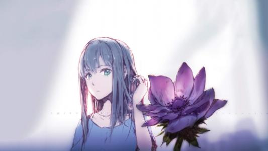 可爱女生创意手机壁纸图片第1张