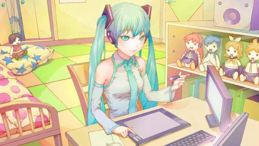 唯美卡通动漫高清初音未来桌面壁纸壁纸第0张