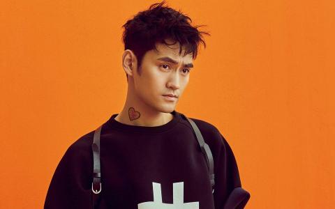 武汉男明显袁弘色彩写真帅气图片桌面壁纸第2张