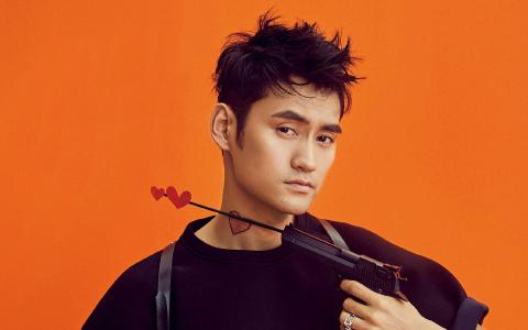 武汉男明显袁弘色彩写真帅气图片桌面壁纸第4张