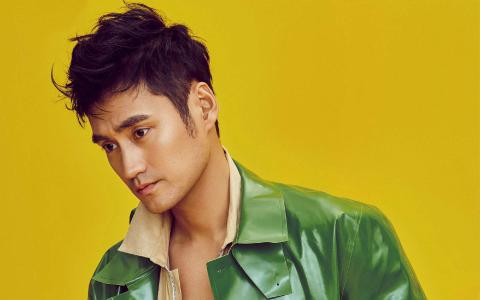 武汉男明显袁弘色彩写真帅气图片桌面壁纸第5张