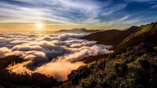 蔚蓝的天空朵朵白云唯美自然风景桌面壁纸第4张