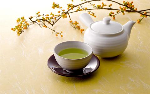 清香四溢的红茶绿茶桌面壁纸下载第1张