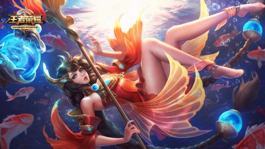 王者荣耀小乔钟无艳夏侯惇夏日主题皮肤壁纸图片第6张