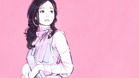 俄罗斯插画师少女肖像高清壁纸（二）第4张