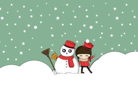 2017感恩教师节卡通人物高清桌面壁纸第4张