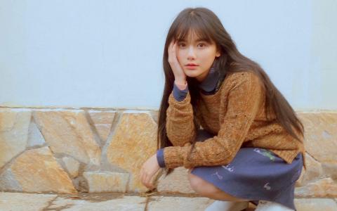 内地四川省宜宾模特豆瓣小清新女神南笙民国风写真手机壁纸第0张