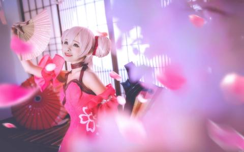 美女cosplay王者荣耀小乔高清桌面壁纸第1张