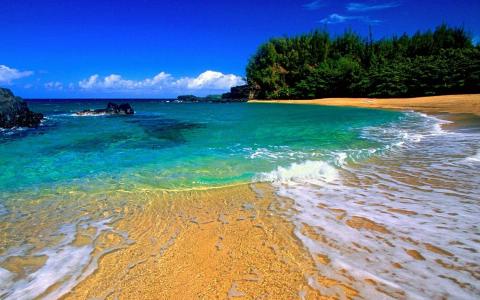 小清新唯美海边风景高清手机壁纸第1张