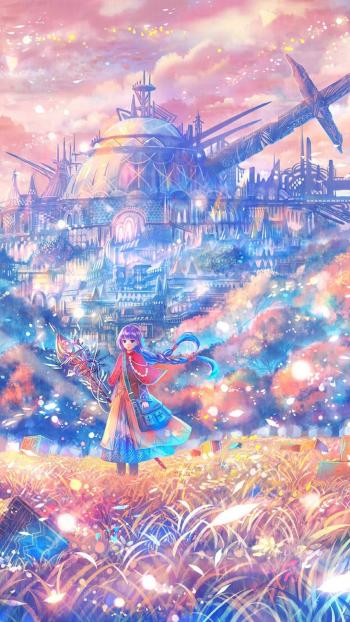 爱情浪漫二次元风景手机高清壁纸第1张