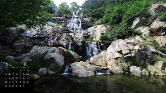 2017年12月壮丽的瀑布摄影图片高清日历壁纸第3张