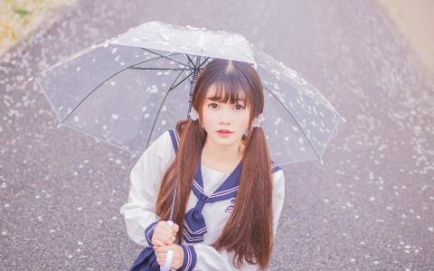 漂亮大陆95后长腿学生妹美女图片高清手机壁纸第2张