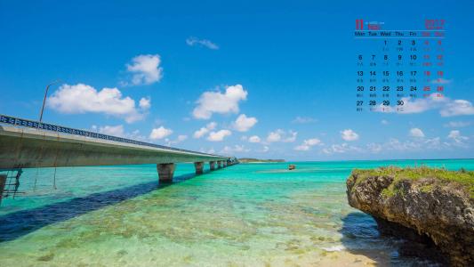 蔚蓝色大海美景高清手机壁纸第5张