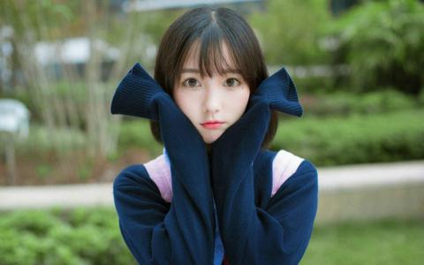 漂亮大陆90后粉嫩美女学生妹校园清纯写真高清壁纸第1张