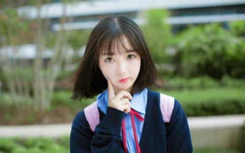 漂亮大陆90后粉嫩美女学生妹校园清纯写真高清壁纸第2张