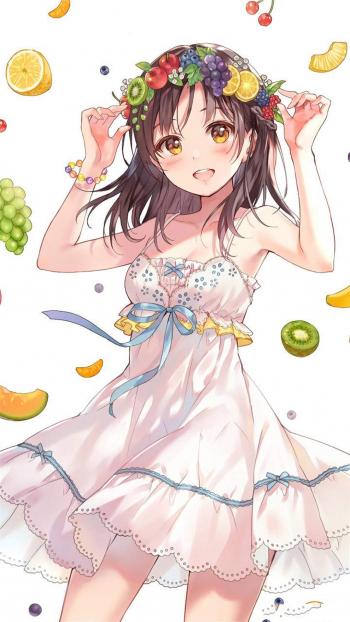 可爱卡通美少女动漫高清手机壁纸图片第2张