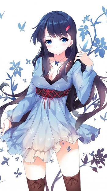 可爱卡通美少女动漫高清手机壁纸图片第3张