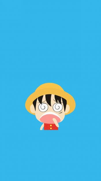 Q版海贼王路飞卡通动漫手机壁纸图片第6张