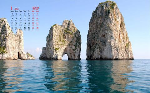 蔚蓝色大海美景高清手机壁纸第3张