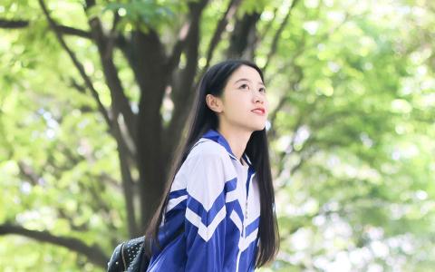 高清90后校花学生校服清新唯美写真图片壁纸第1张