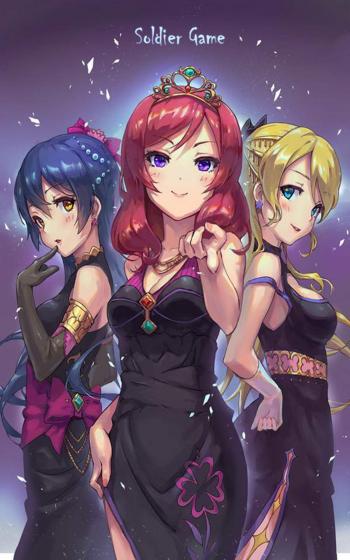卡通美少女插画图片手机壁纸第6张