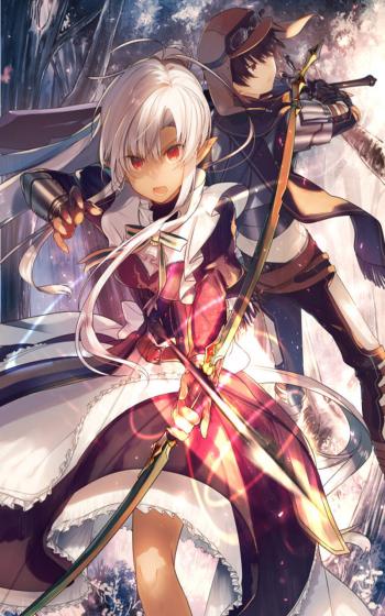 卡通美少女插画图片手机壁纸第5张