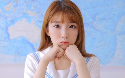 高清校花05后清纯甜美美女学生妹高清桌面壁纸第0张
