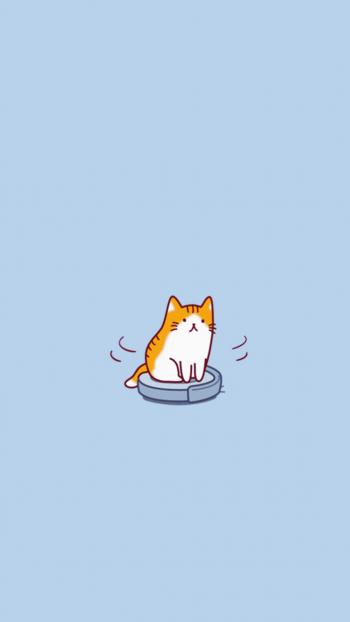 可爱卡通小猫咪高清图片手机壁纸第6张