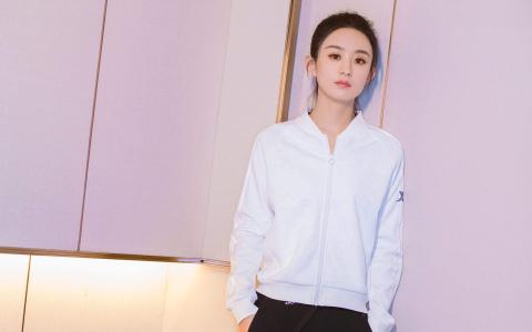迪丽热巴红皮裙性感高清手机壁纸第1张