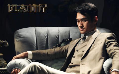 武汉男明显袁弘色彩写真帅气图片桌面壁纸第4张