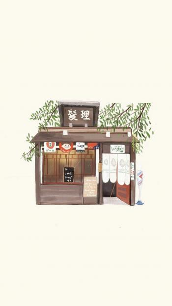 简约日系小清新插画高清手机壁纸第1张