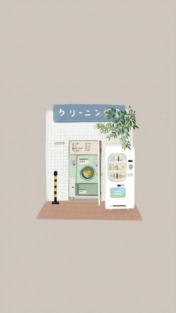 简约日系小清新插画高清手机壁纸第5张