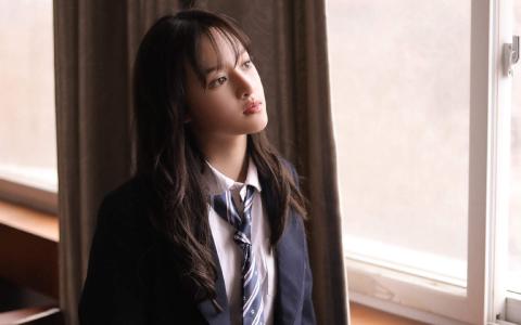 性感美女许晴白衬衫电脑桌面壁纸下载第2张