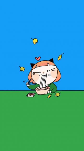 简约卡通人物图片手机壁纸第6张