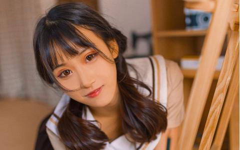 高清校花05后清纯甜美美女学生妹高清桌面壁纸第3张