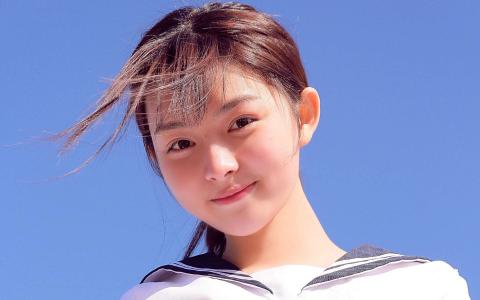 高清校花90后美女制服学生妹唯美高清桌面壁纸第1张