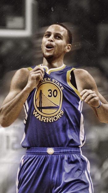 NBA巨星库里创意手绘高清手机壁纸第0张