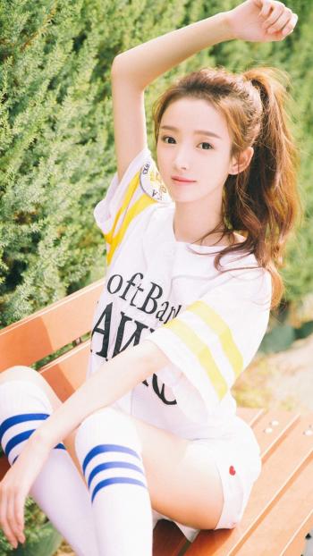 高清校花00后棒球美女学生妹高清手机壁纸图片第2张