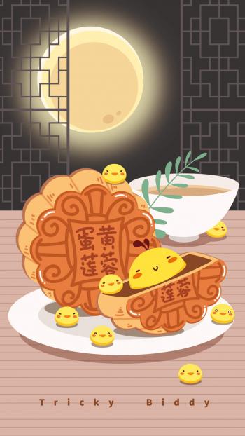 中秋节月饼甜美美食精选高清平板壁纸图片大全第5张