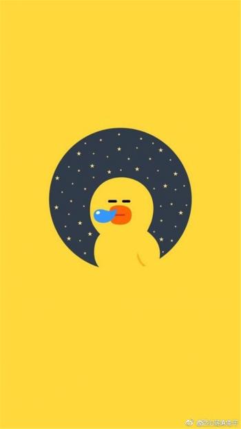 可爱小黄鸭高清手机壁纸第5张