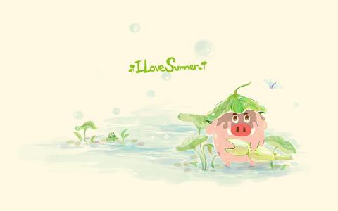 软萌可爱卡通小猪图片手机壁纸第3张