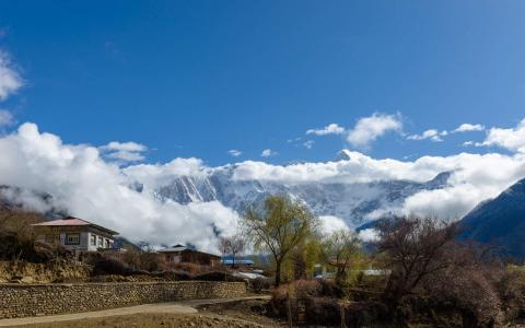 山脉湖泊壮观美景图片电脑壁纸第4张