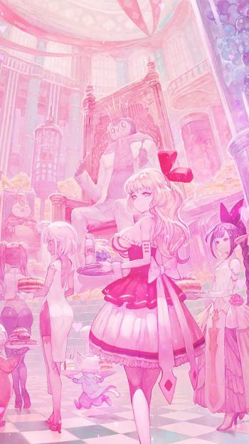 二次元动漫人物手绘插画手机壁纸第3张