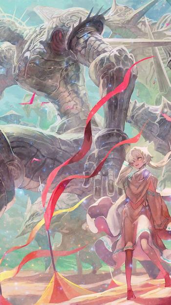 二次元动漫人物手绘插画手机壁纸第6张