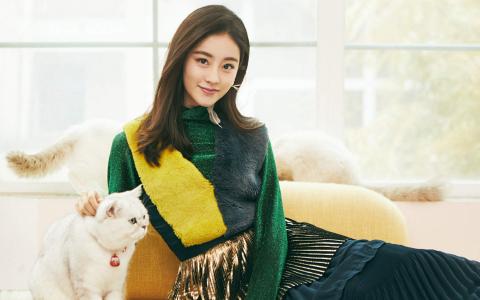 中国内地黑龙江齐齐哈尔女演员祝绪丹甜美写真图片桌面壁纸第2张