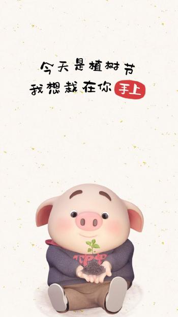 可爱萌系卡通小猪手机壁纸第5张