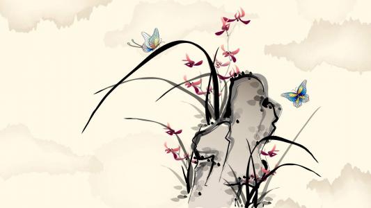 清新唯美中国风绘画桌面壁纸第3张
